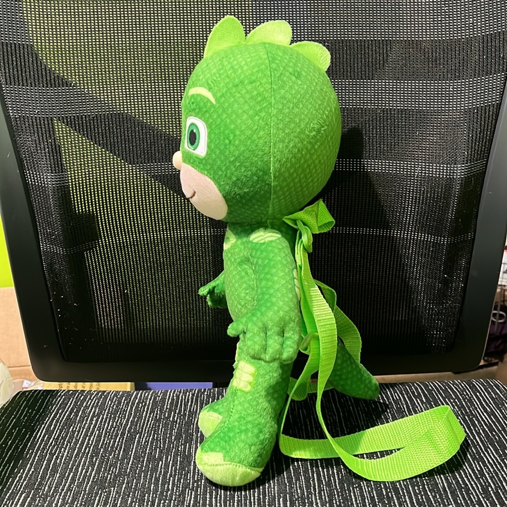 PJ Masks Green Gekko Plush Backpack - Picture 2 of 8